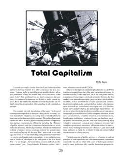 Total Capitalism - Socialist Project