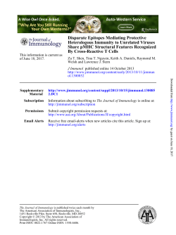 By Cross-Reactive T Cells Share pMHC Structural Features