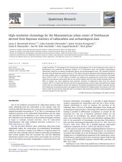 High-resolution chronology for the Mesoamerican urban center of