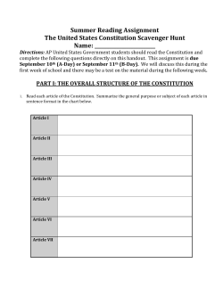 part i: the overall structure of the constitution