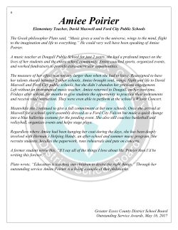 Amiee Poirier - Greater Essex County District School Board