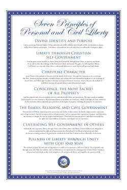Divine Identity and Purpose Liberty through Christian Self