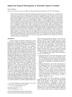 Spatial and Temporal Heterogeneity in Nucleotide Sequence
