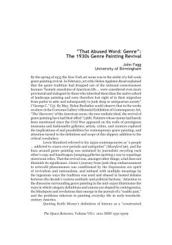 That Abused Word: Genre