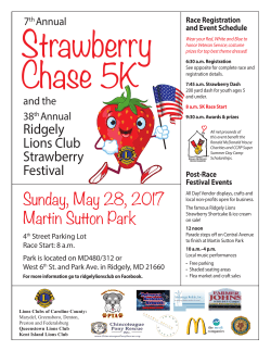 Sunday, May 28, 2017 Martin Sutton Park