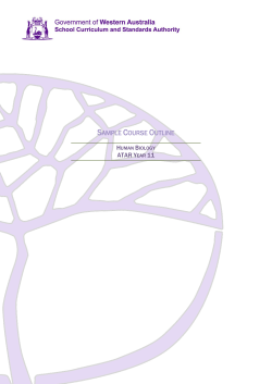 ATAR Year 11 sample course outline - SCSA