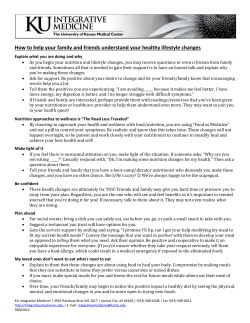 How to help your family and friends understand your healthy lifestyle