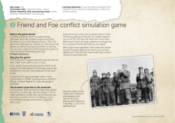 J Friend and Foe conflict simulation game
