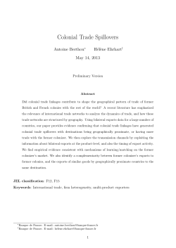 Colonial Trade Spillovers