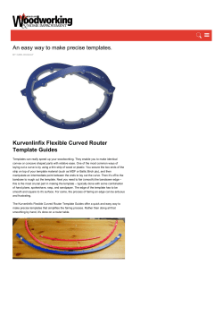 Kurvenlinfix Flexible Curved Router Template Guides - Fisch