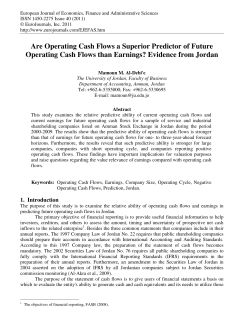 Are Operating Cash Flows a Superior Predictor of Future Operating