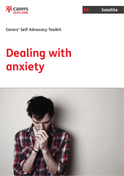 Dealing with anxiety