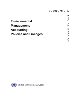 Environmental Management Accounting: Policies and Linkages