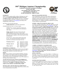 91st Michigan Amateur Championship