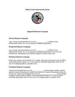 suggested bequest language.