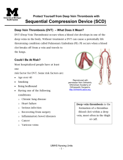 Sequential Compression Device (SCD)