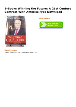 E-Books Winning the Future: A 21st Century Contract With America