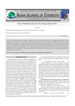 Ferrous Oxidation Catalyzed by Oxy