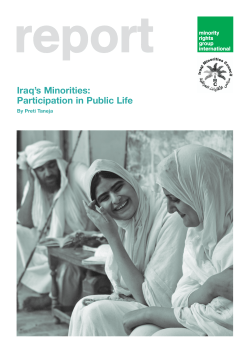 Iraq`s Minorities: Participation in Public Life