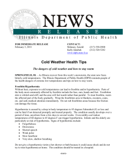 Cold Weather Health Tips
