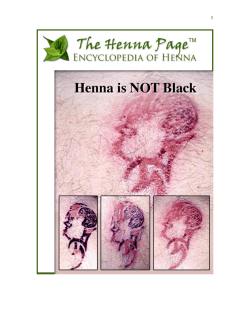 Black Henna - The Henna Page