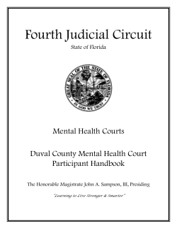 Duval County Mental Health Court Handbook