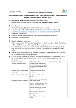 Inspiration for non fiction writing - Daisy and the Trouble with