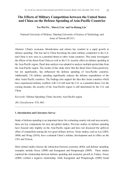 The Effects of Military Competition between the United States and
