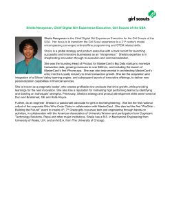 Sheila Narayanan, Chief Digital Girl Experience