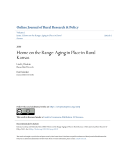 Home on the Range: Aging in Place in Rural