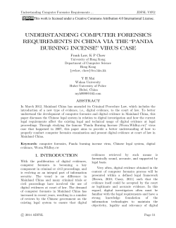 this PDF file - Journal of Digital Forensics, Security and Law