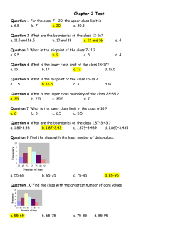 Chapter 2 Test - Homework Market