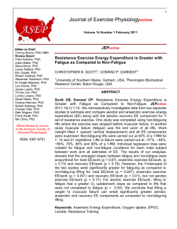 Journal of Exercise Physiologyonline