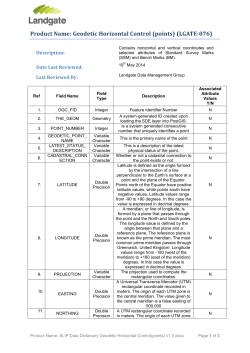 Product Name: Geodetic Horizontal Control (points) - SLIP