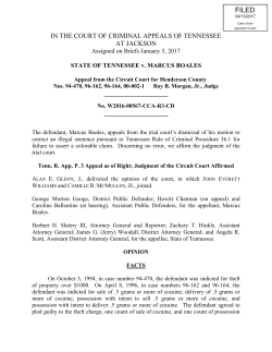 State of Tennessee v. Marcus Boales
