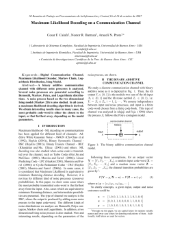 Maximum Likelihood Decoding on a Communication Channel