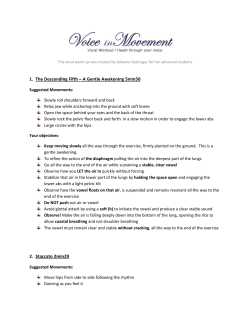 1. The Descending Fifth &ndash; A Gentle Awakening 5min50 2. Staccato