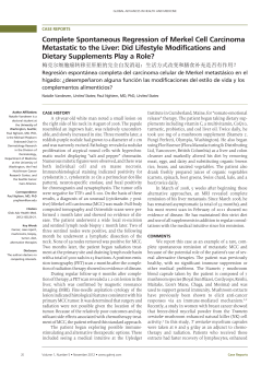Complete Spontaneous Regression of Merkel Cell Carcinoma