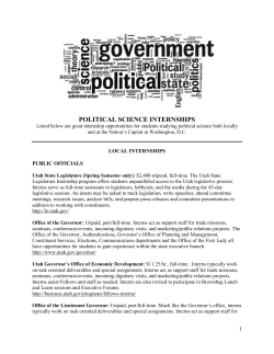 political science internships