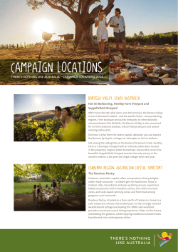Campaign Locations - Tourism Australia