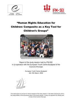Human Rights Education for Children - Coe