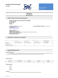 MSDS No 1027 (NITROGEN)