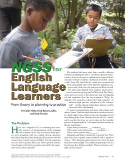NGSS for English Language Learners
