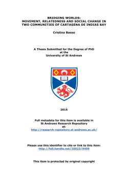 CristinaBassoPhDThesis - St Andrews Research Repository