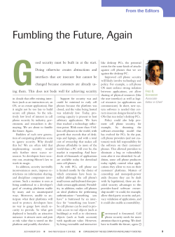 Fumbling the Future, Again