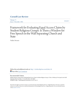 Framework for Evaluating Equal Access Claims by Student
