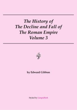 The Decline and Fall of The Roman Empire Vol 3