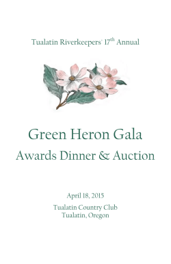 Green Heron Gala - Tualatin Riverkeepers