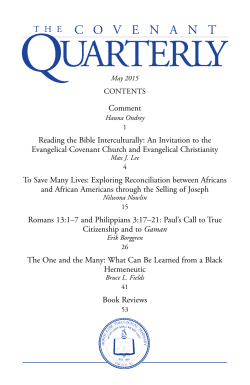 Comment Reading the Bible Interculturally: An Invitation to the