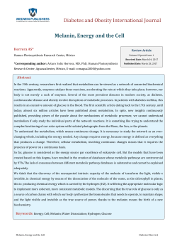 Melanin, Energy and the Cell